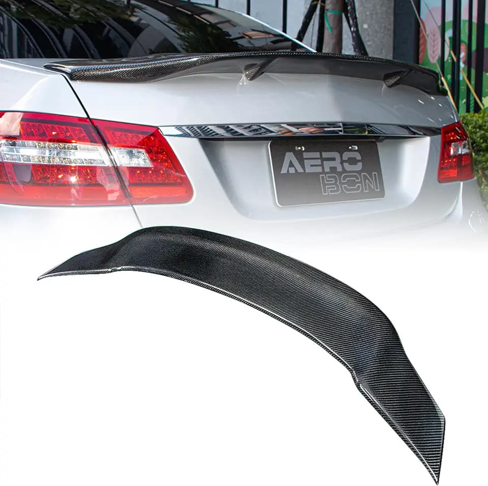 Real Carbon Fiber Trunk Spoiler for 2010-2016 Mercedes E Class W212 Sedan