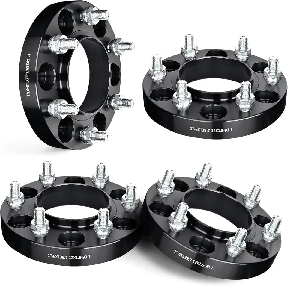EVIL ENERGY 6x5.5 Wheel Spacers 1", 93.1 mm Bore Hubcentric M12x1.5 Studs