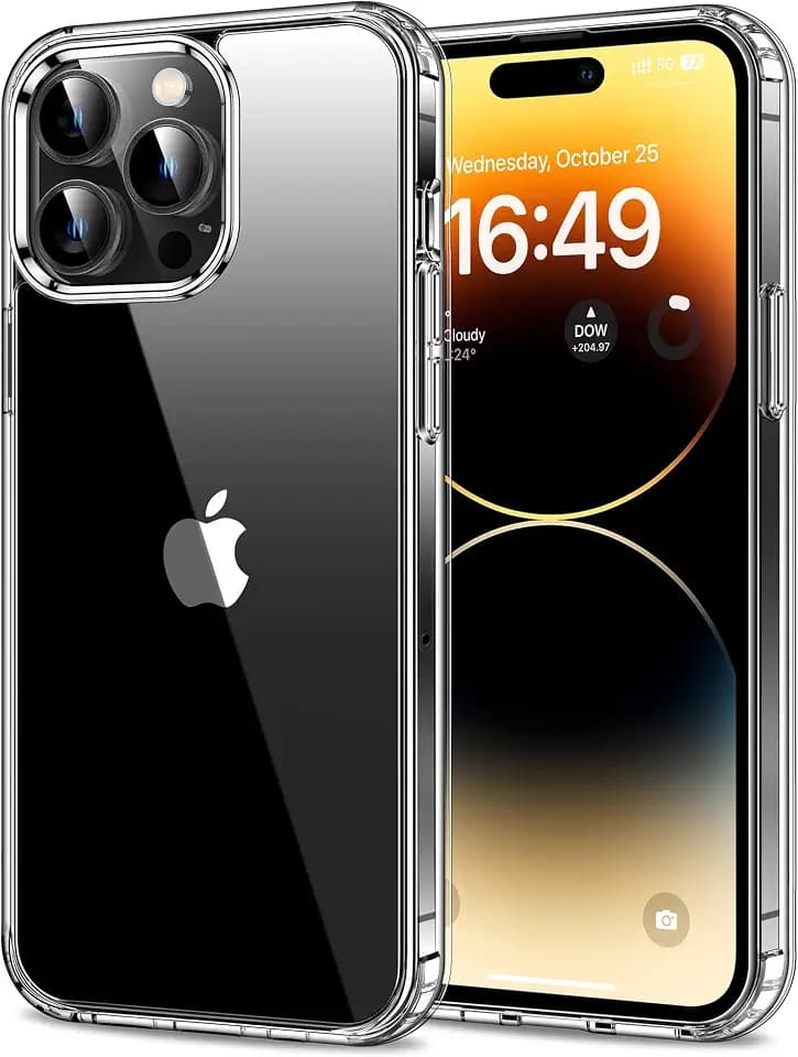 HOOMIL Clear Case for iPhone 14 Pro Max, Anti-Yellowing