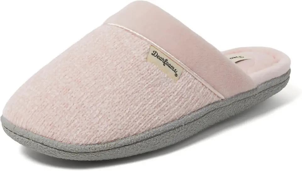 Dearfoams Women's Samantha Knit Closed Toe Scuff Slipper