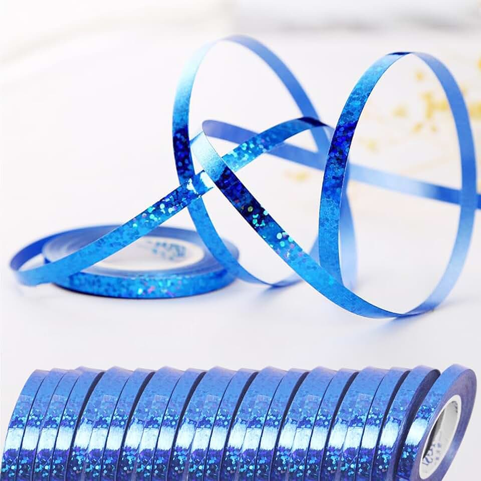 240 Meter Luftschlangen Blau, 24 Rollen Streamers Blau