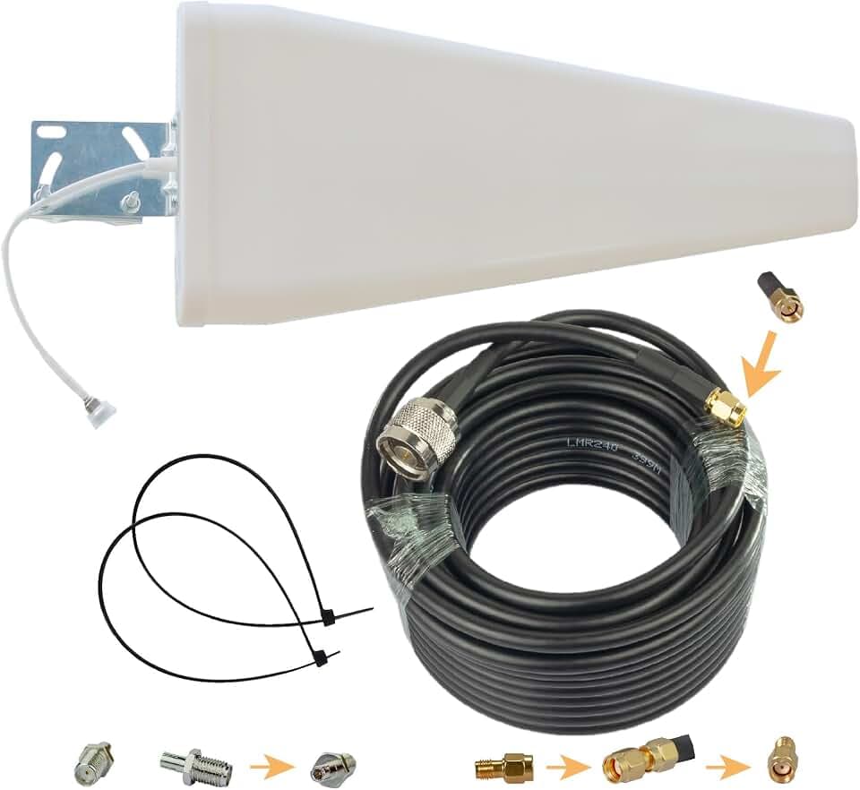 12dBi Außenantenne 5G 698-3700Mhz Antenne Enthalten LTE WiFi RFID Elio Lora 10M Cable TS9 SMA RP-SMA