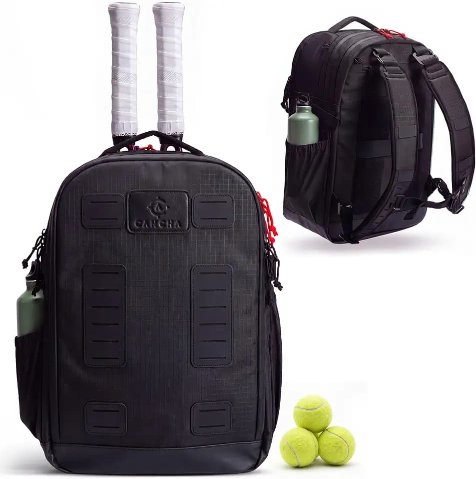 Cancha Tennis Bag Backpack, 2 Rackets, All Court Pickleball Padel, 30L