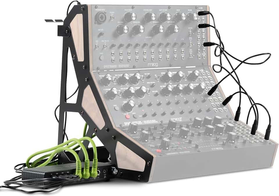 MOOG Sound Studio Accessory Kit Zubehör-Set für MOOG-Synthesizer | 3-fach Rack, Analog-Summierer, Abdeckung, Patch-/Audiokabel, Kabel-Organizer und Netzteil