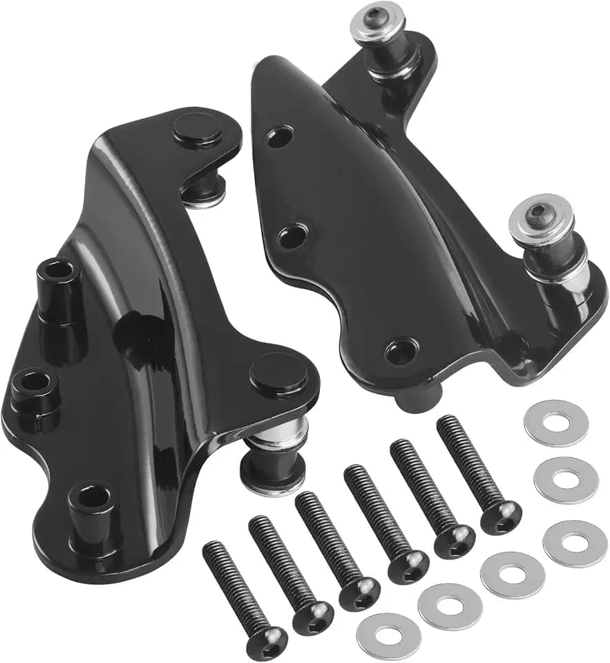 Black 4 Point Docking Hardware Kit Fit for Harley Touring 2009-2013
