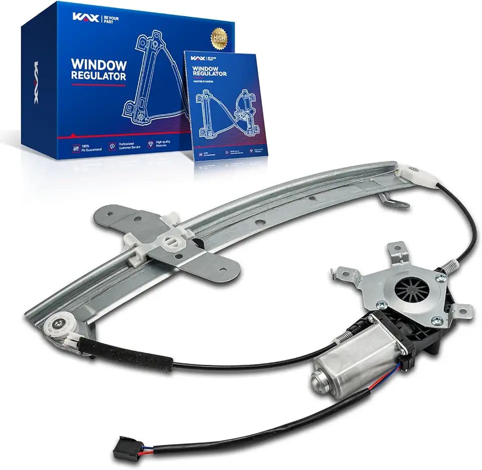 KAX Front Left Power Window Regulator w/Motor Fit for Town Car 1998-2011