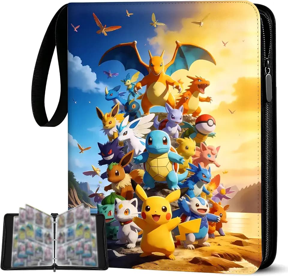 Sammelalbum für Karten, 50 Seiten 900 Taschen Sammelkarten Album, PU Wasserdicht Karten Sammelalbum, Ideale Geschenk für Birthday Christmas (900)