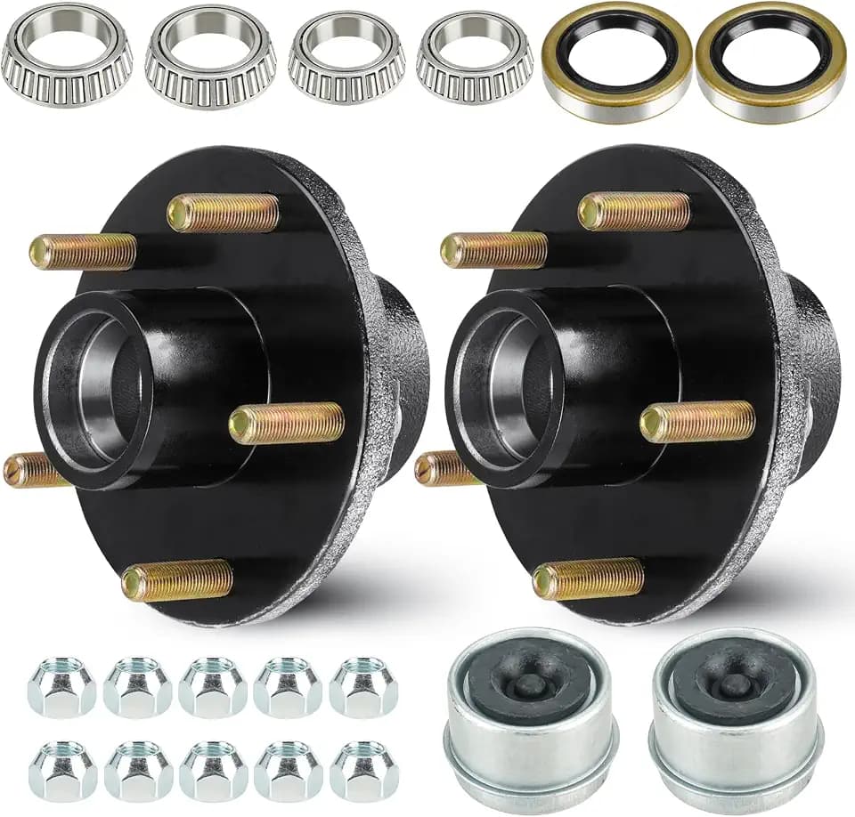 SEHNSUCHT 5-Hole 5" Idler Hub Kit for 3500 lb Trailer Axle