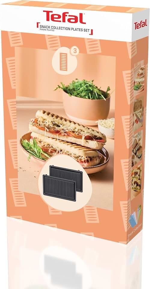 Tefal Snack Collection 2x Panini-Platten, clevere Aufbewahrung