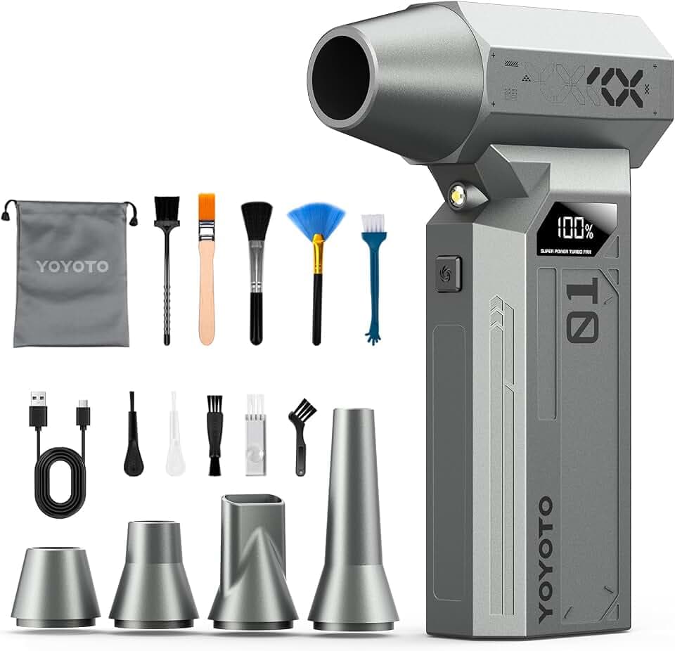Compressed Air Duster 150000RPM 4-Gear Electric Soplador De Aire Portatil