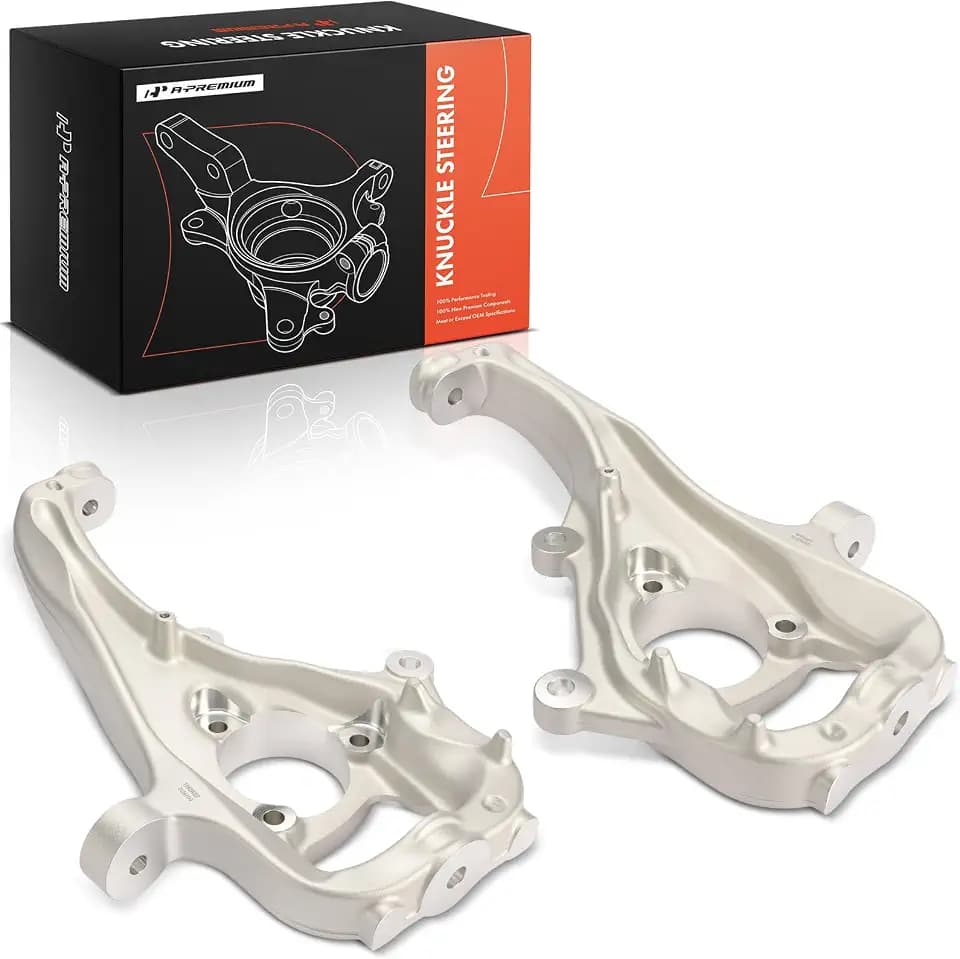 A-Premium Set of 2 Front Steering Knuckles, Compatible with Ram
