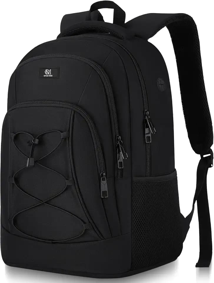 MOMUVO School Backpack for Men Teen Boys,Bookbag Water Resistant Laptop Backpack with USB for College High School Office Business