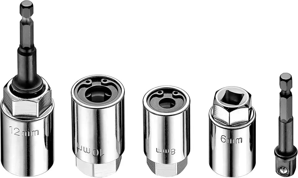4 PCS Metric Stud Remover and Installer Set- 3/8-inch 6MM, 8MM, 1/2-inch 10MM, 12MM