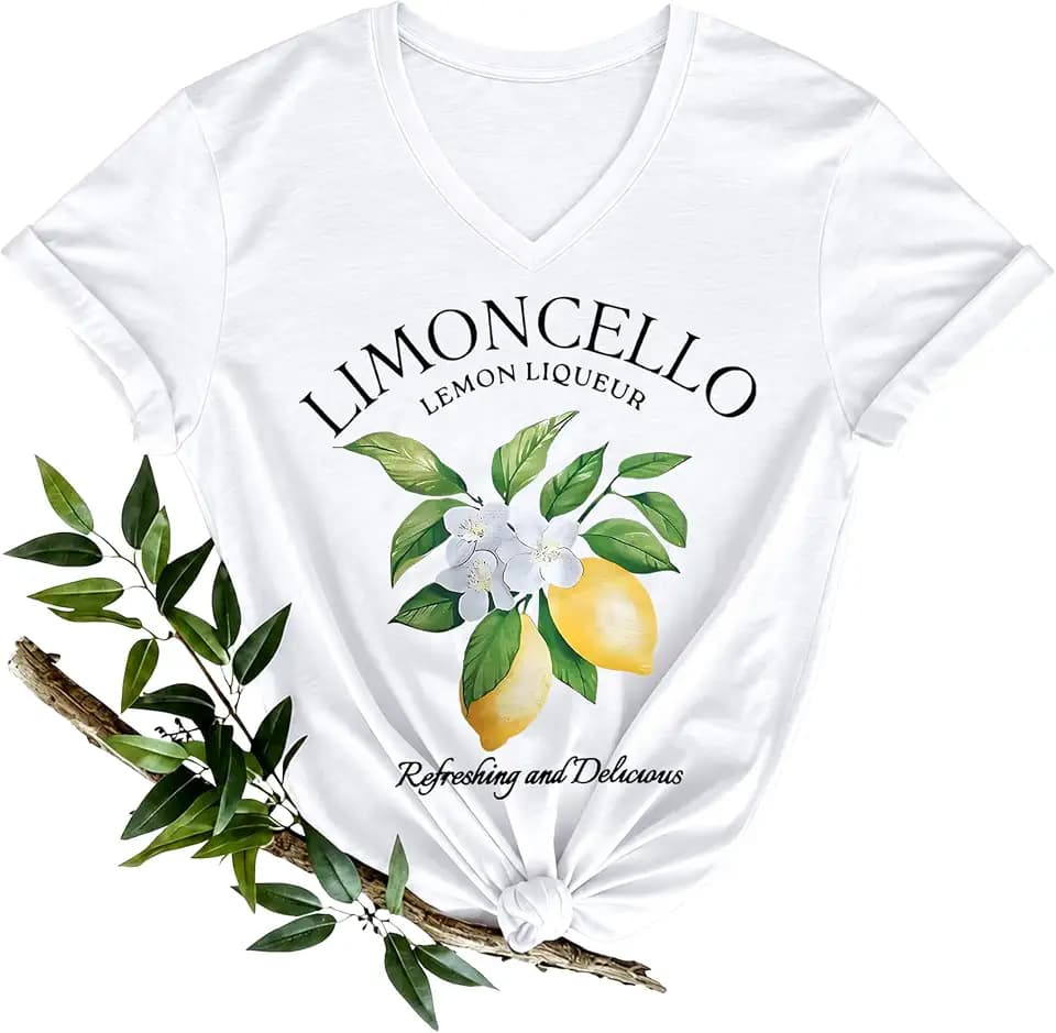 Women's Lemon Shirt Cute Fruit Graphic Tee