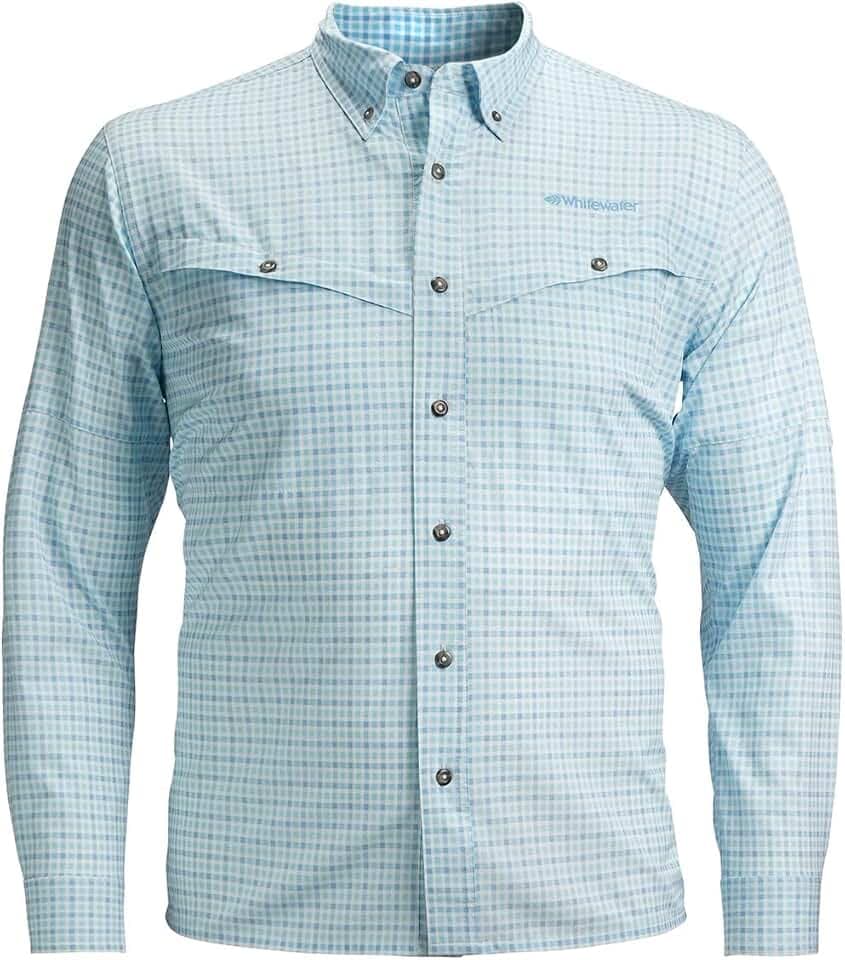 Whitewater Lightweight Moisture Wicking Long Sleeve Fishing Shirt with UPF 50
