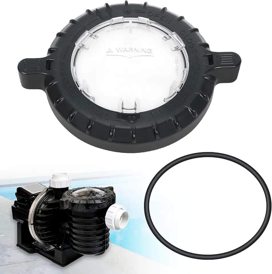 17307-0111S Pool Pump Trap Cover Lid Assembly with O-Ring Compatible with Pentair Sta-Rite Max-E-Pro Series/IntelliPro VS 3050 Pool and Spa Inground Pump