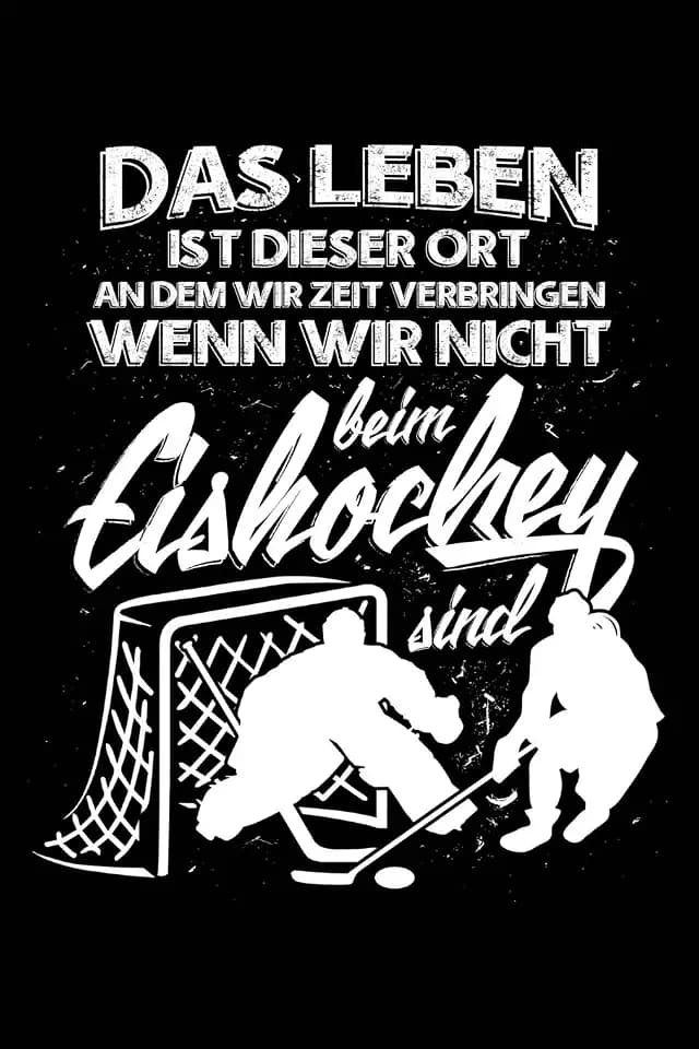 Das Leben...: Notizbuch / Notizheft für Eishockey Eishockeyspieler-in Eishockey-Fan A5 (6x9in) dotted Punktraster