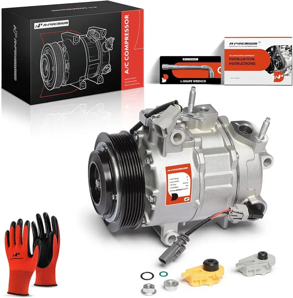 A-Premium Air Conditioner AC Compressor with Clutch