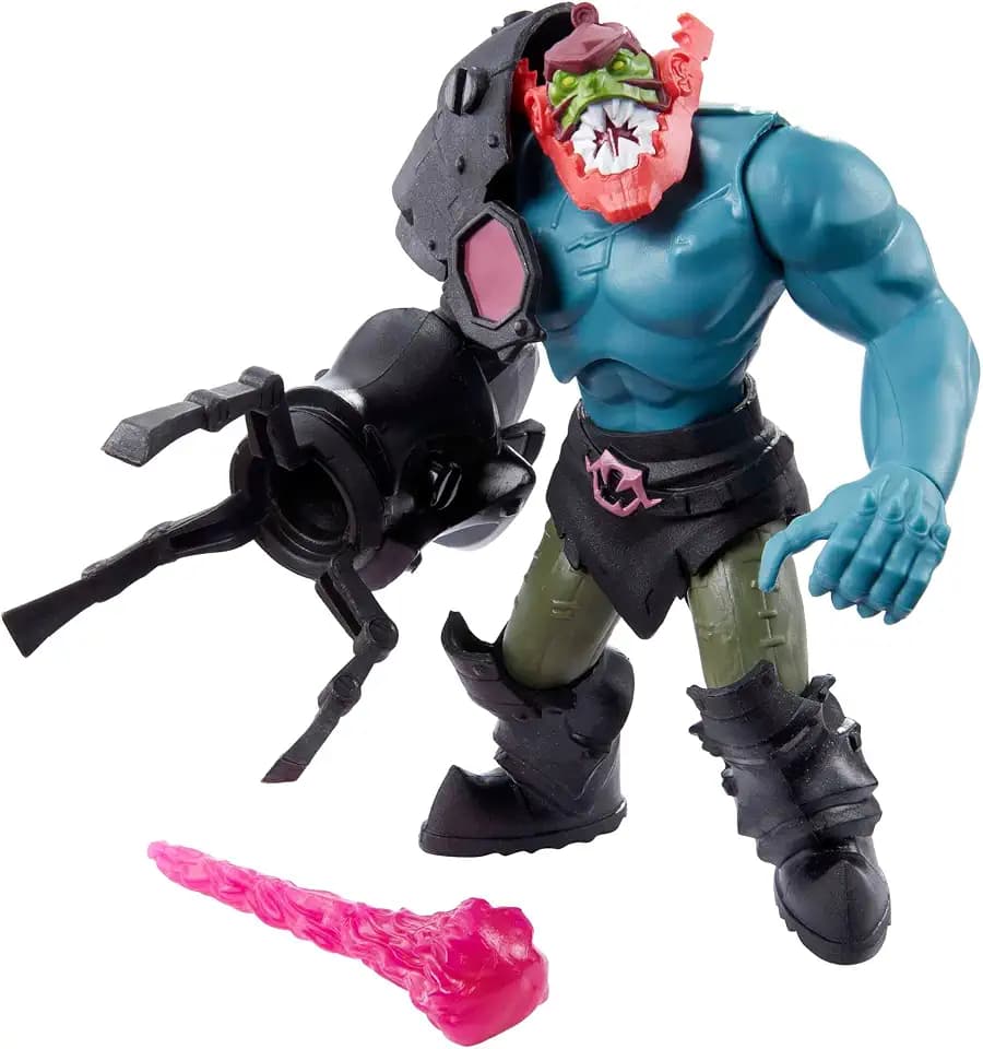 Masters of the Universe HBL69 - He-Man and The Masters of the Universe Trap Jaw MOTU-Actionfigur basierend auf der Zeichentrickserie, bewegliche Kampffiguren, Geschenk für Kinder ab 4 Jahren