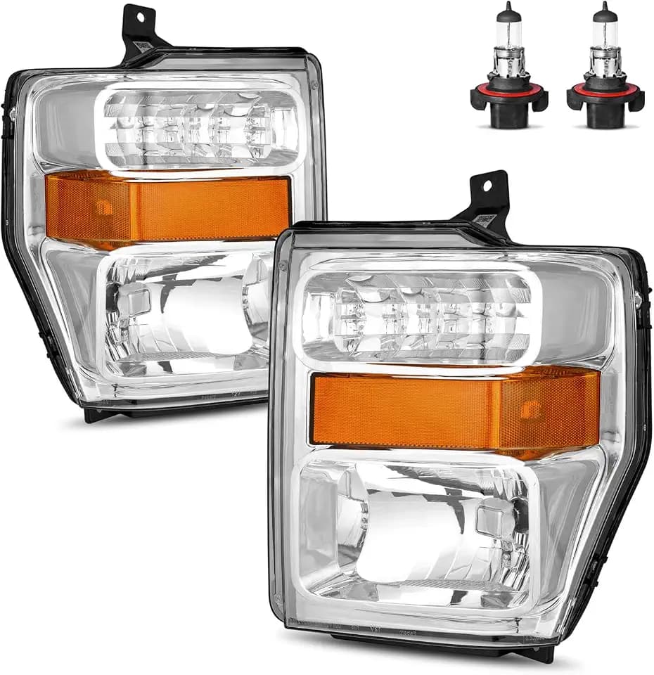 Headlights for 2008 2009 2010 Ford F250 F350 F450 F550 Super Duty