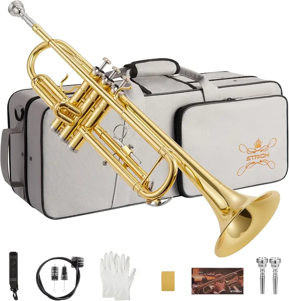 STRICH Bb Standard Trumpet Set for Beginners Student