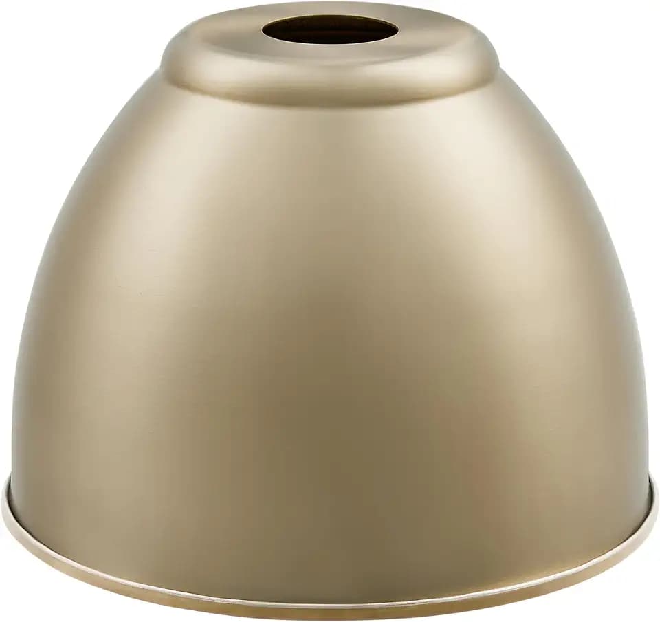 Aspen Creative 21601-41,Replacement Metal Shade for Pendant Light,Light Bronze,7-7/8"W x 5-3/4"H,Center Hole 1-5/8"