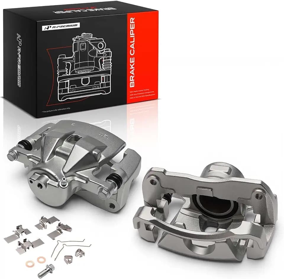 A-Premium Front Left and Right Side Disc Brake Caliper with Bracket