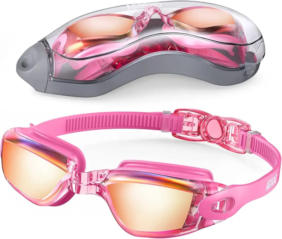 Aegend Swim Goggles, Swimming Goggles No Leaking Full Protect Adult Youth