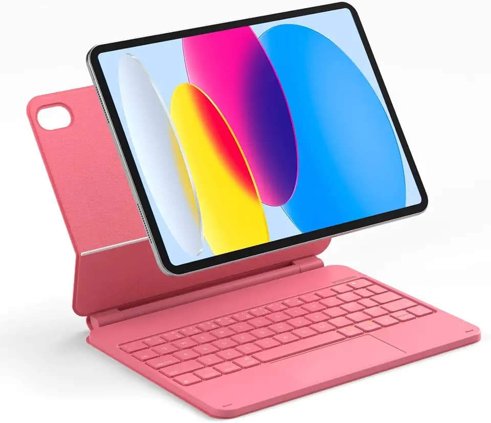 Inateck for iPad (A16) 11th/10th Case with Keyboard, Floating Cantilever