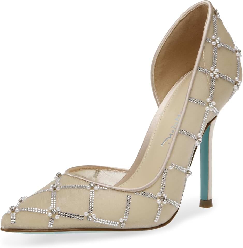 Betsey Johnson Women's Cruze Embellished Satin Pumps
