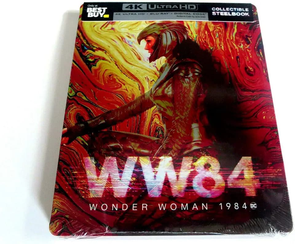 DC Wonder Woman 1984 WW84 Best Buy 4K Ultra HD Blu-ray Collectible STEELBOOK