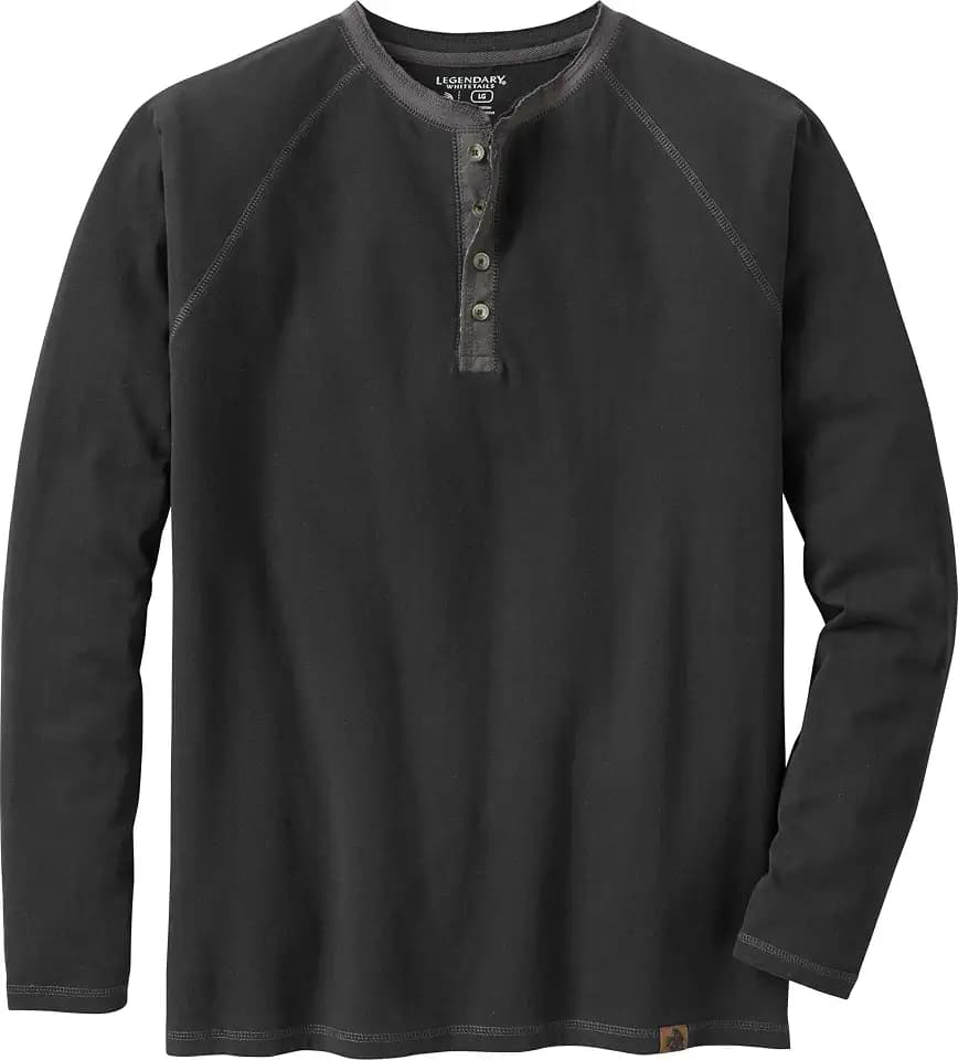 Legendary Whitetails Herren Henley-Shirt Recluse mit Langen Ärmeln