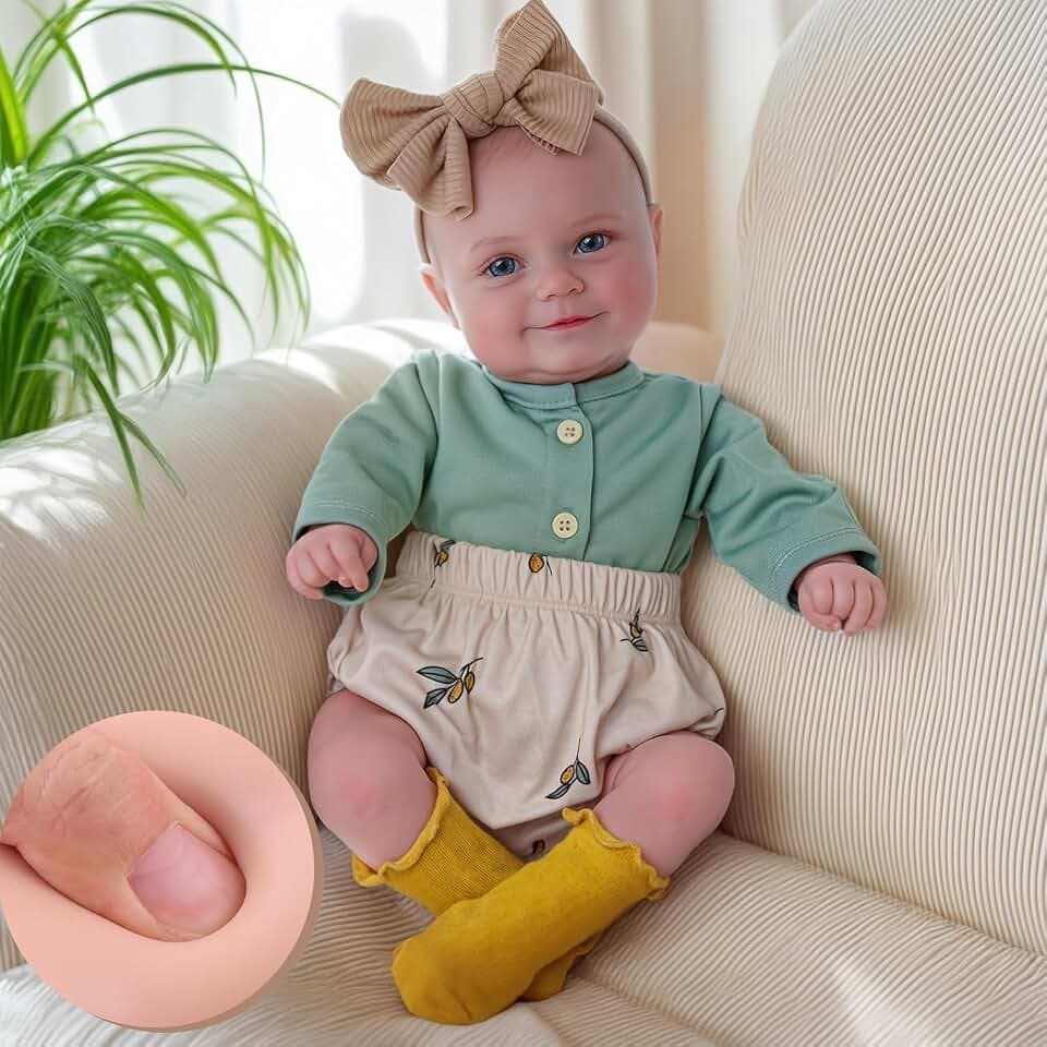BABESIDE 20 Inch Reborn Baby Dolls, Realistic Doll with Play Accessories