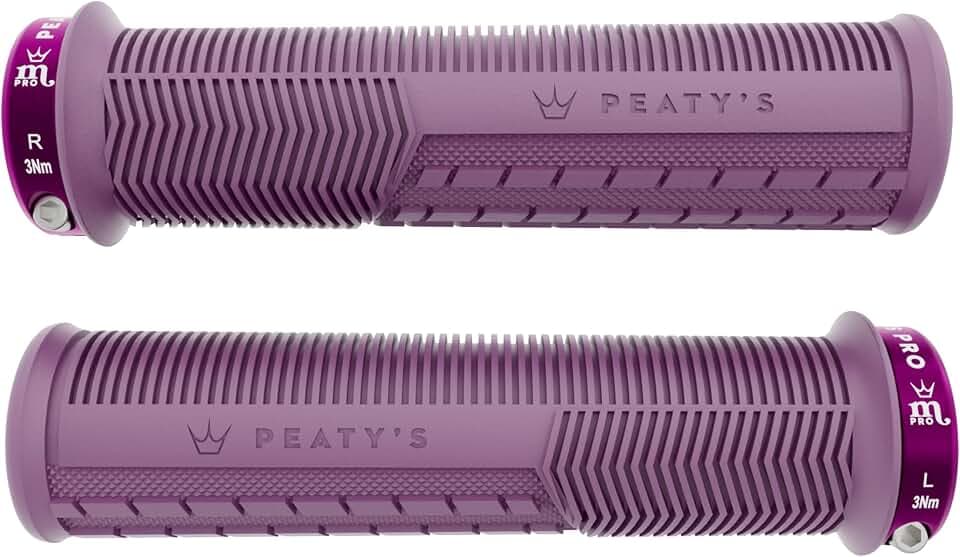 Peaty's Monarch Pro Fahrradgriffe – Pilztextur Fahrrad-Lenkergriffe für Trail-Komfort, Dual-Compound-Design mit stoßdämpfendem Kern, BMX, E-Bike & MTB Lenkergriff