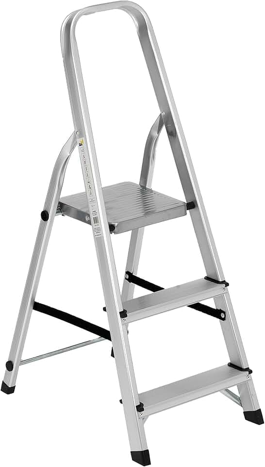 Linea Garden Friend Leiter aus Aluminium, Modell: Everest, 3 Stufen, Größe: 41 x 10 x 112 cm, S1405103