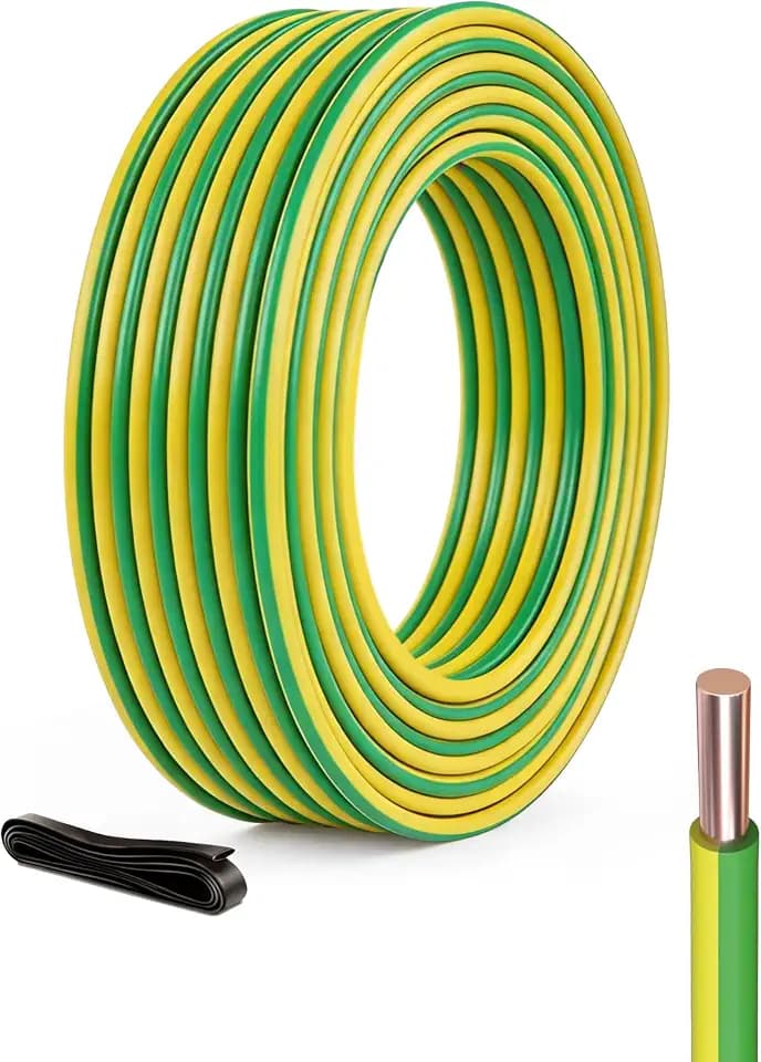 H05V-U 0,75mm² Installationskabel Grün-Gelb, 30m