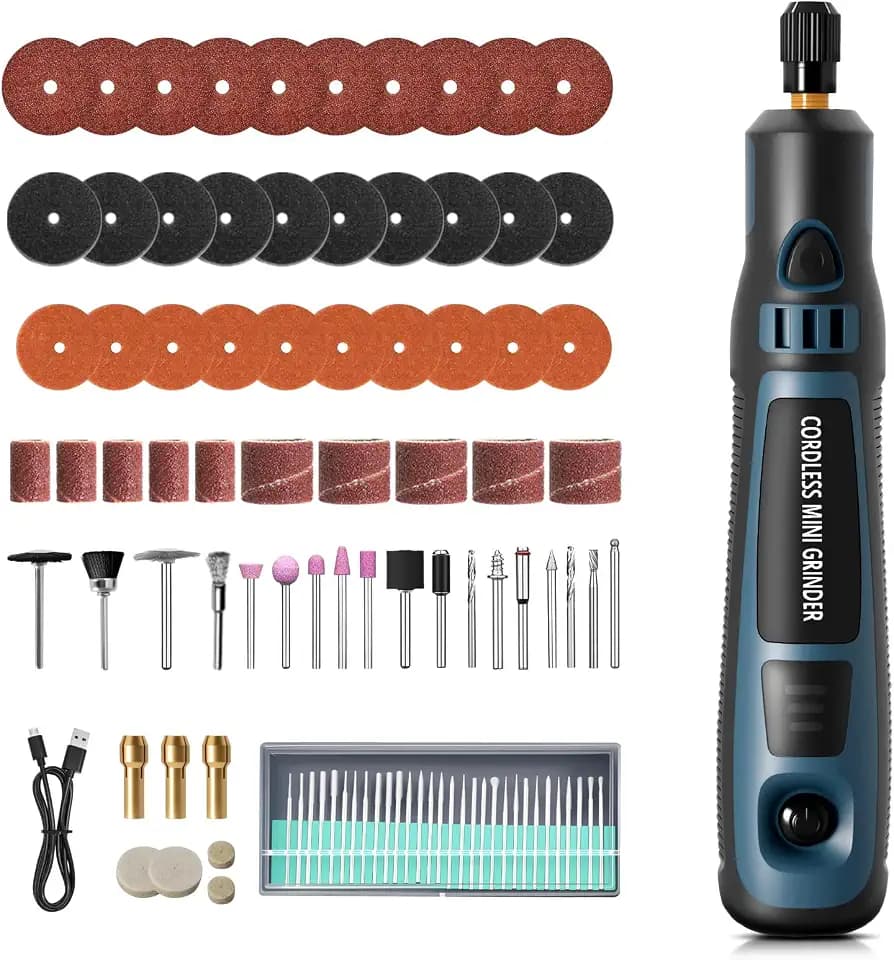 Elektrische Gravierstift, 96pcs Multifunktionaler Gravierwerkzeugsatz, Tragbare Drahtlose Gravurwerkzeug, Wiederaufladbarer USB Gravierstift,DIY Drehwerkzeug für Schmuck,Holz,Glas,Metall & Keramik