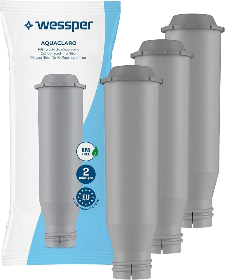 Wessper Wasserfilter für Kaffeemaschine, Kompatibel mit Krups F088-3 Pack