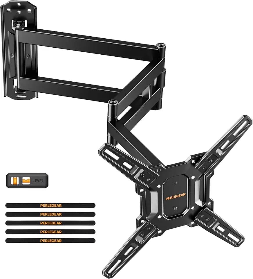 Perlegear Long Arm TV Wall Mount for 32-65″ TVs, 37.4” Long Extension