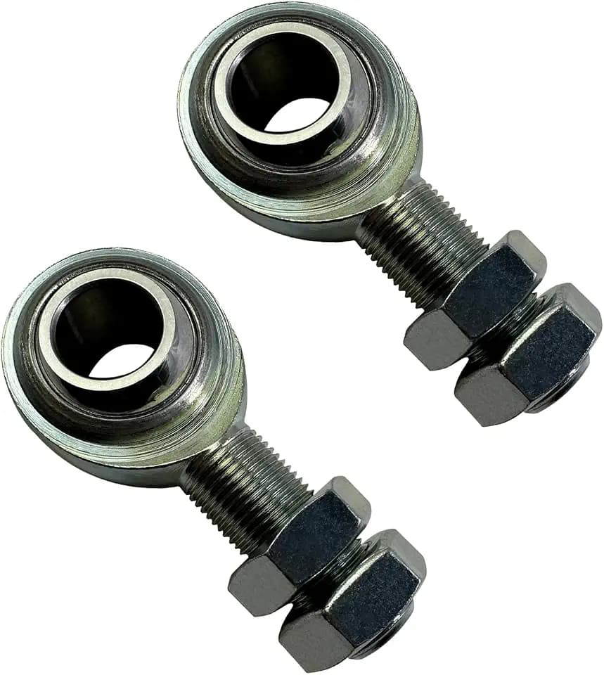 BST BSSP 2PCS Universal Street Rod Round 3/4" DD Steering Shaft Support Bearing Heim Joint Rod End Custom/Performance