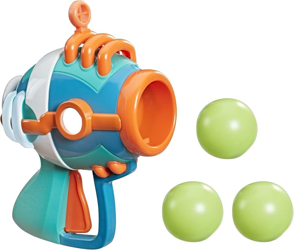 PJ Masks Romeo Blaster Vorschulspielzeug, einfach zu bedienender Blaster mit Kunststoffbällen für Kinder ab 3 Jahren