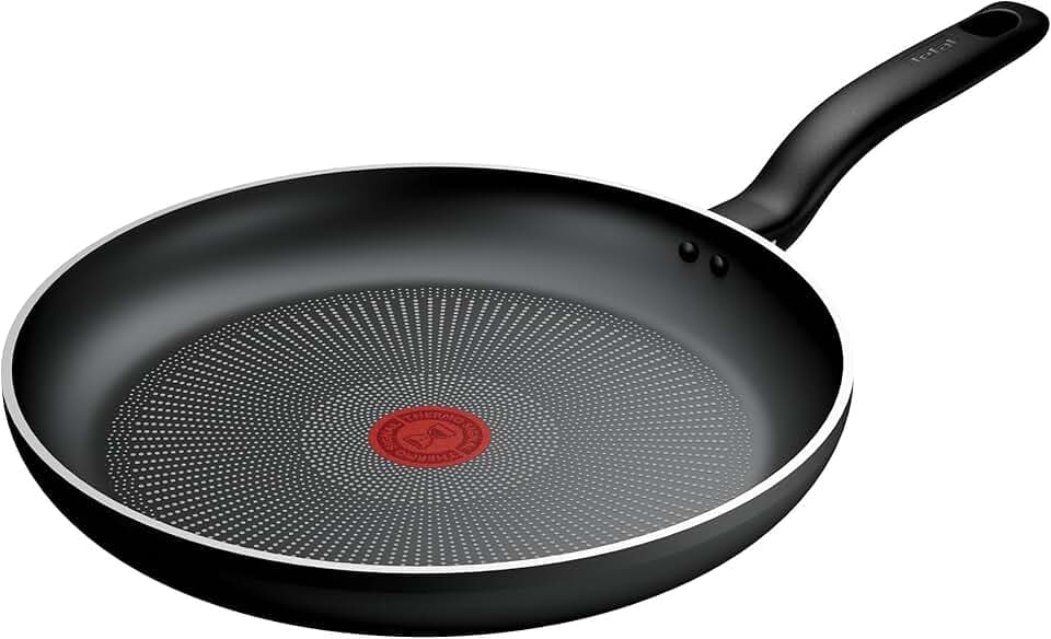 Tefal Titanium Essential Bratpfanne 30 cm, Antihaftbeschichtung, metallsicher, alle Herdarten kompatibel außer Induktion, einwandfreies Gleiten, Alltagsgebrauch, B9410744