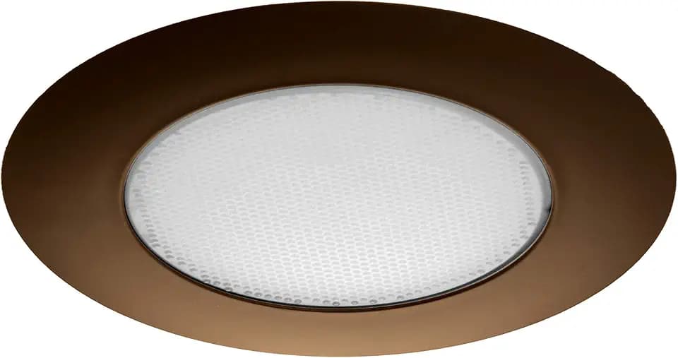 NICOR Lighting 6 inch Oil-Rubbed Bronze Recessed Shower Trim with Albalite Lens (17505OB)
