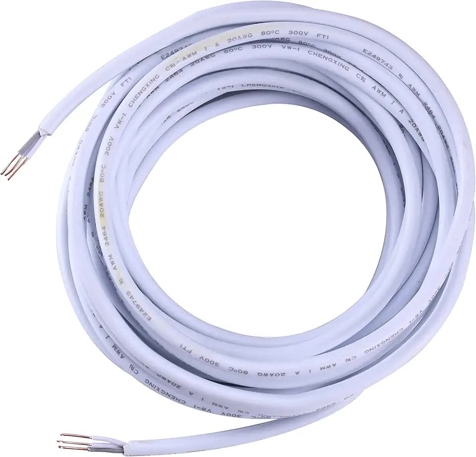 Pure Optics LED JUMP PUSH WIRE® 25' Jumper Wire Spool for Under Cabinet Lighting, White