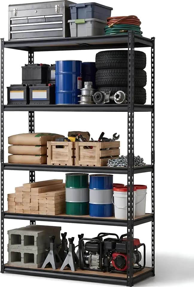 Garvee 5-Tier Storage Shelving Unit, 36" W x 18" D x 72" H, 1500 lbs Load