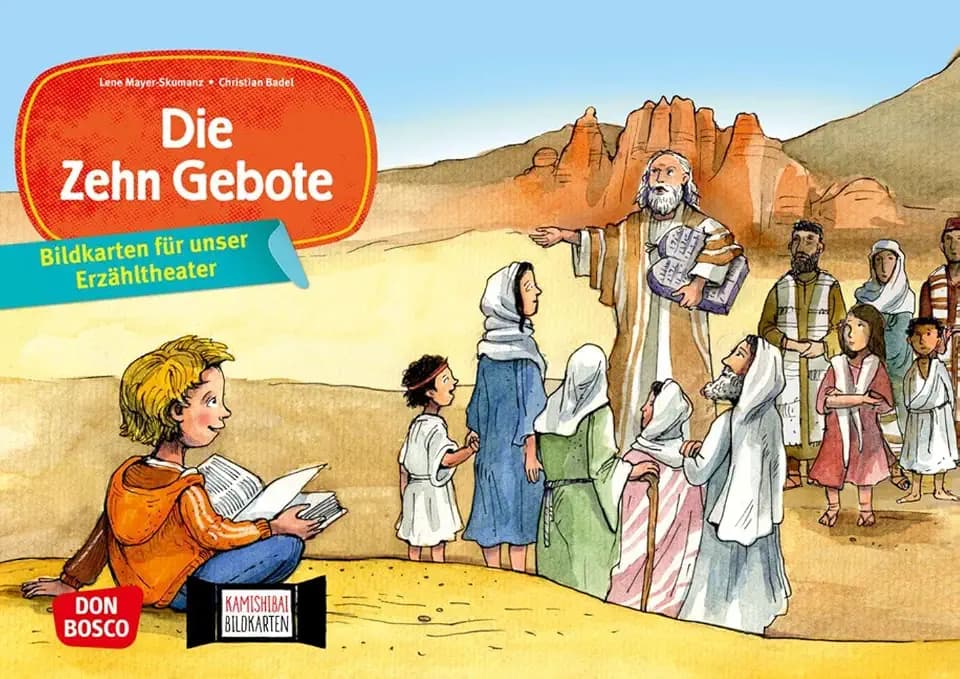 Die Zehn Gebote. Kamishibai Bildkartenset.: Entdecken - Erzählen - Begreifen: Unterricht und Katechese. (Bildkarten für Vorschule, Unterricht und Gemeinde mit unserem Erzähltheater)