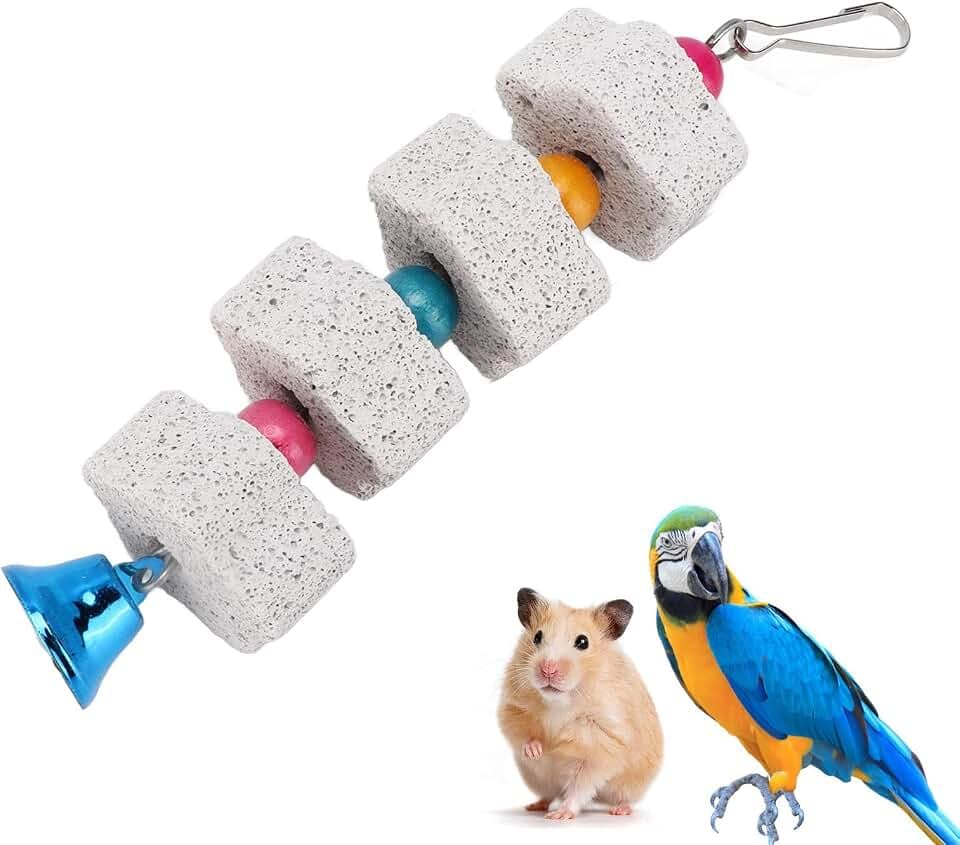 Nymphensittich Spielzeug, Wellensittich Spielzeug, Vogel Kauspielzeug Vogel Schnabel Schleifstein Papageien Hamster und andere Kleintiere