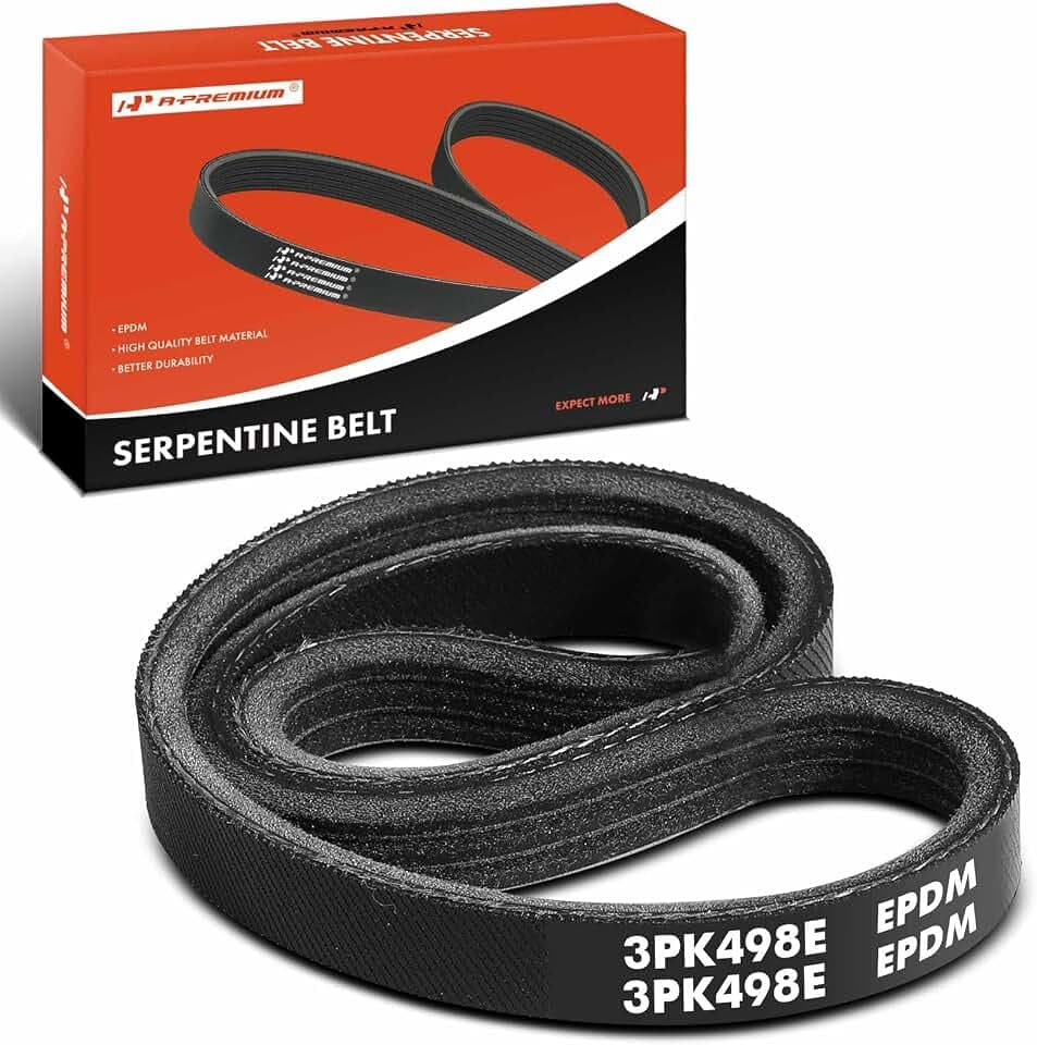 A-Premium Stretch Fit Water Pump Serpentine Belt 3-Rib 19.58 In
