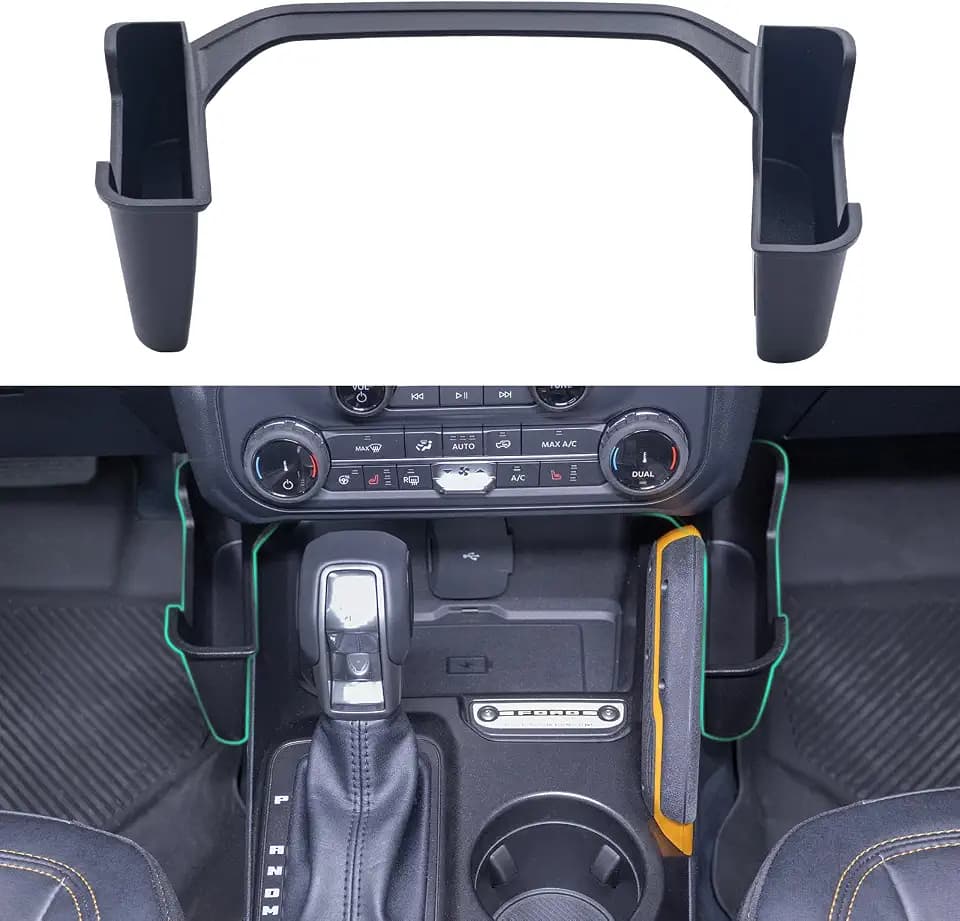 TOPINSTALL New Gear Shifter Organizer for 2021-2025 2026 Ford Bronco
