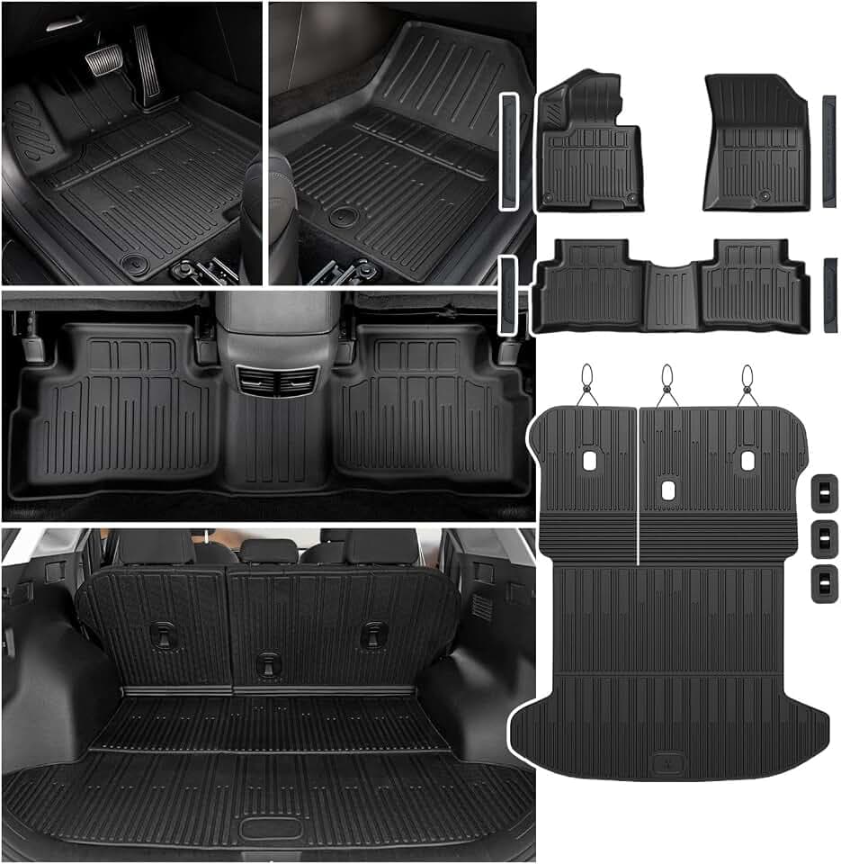 Floor Mats for Kia Sportage Hybrid 2023-2026 2027, w/Cargo Mat